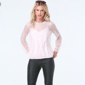 Bebe lace top with attached cami